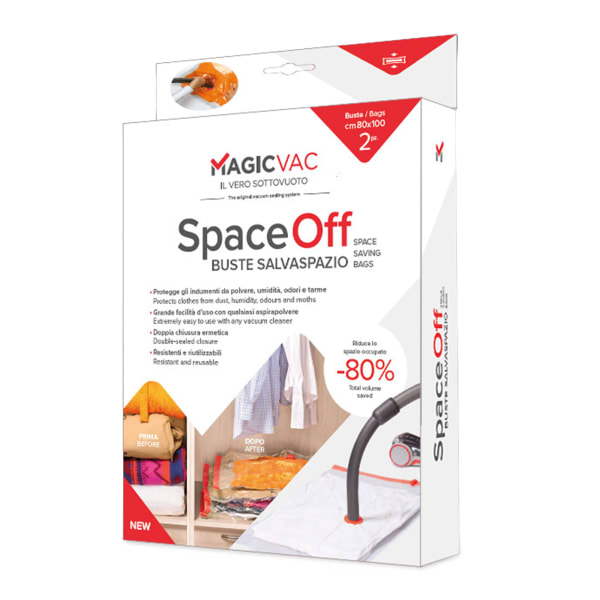 MagicVac Space Off Space-Saving Bags, Pack of 2, 80cm x 100cm