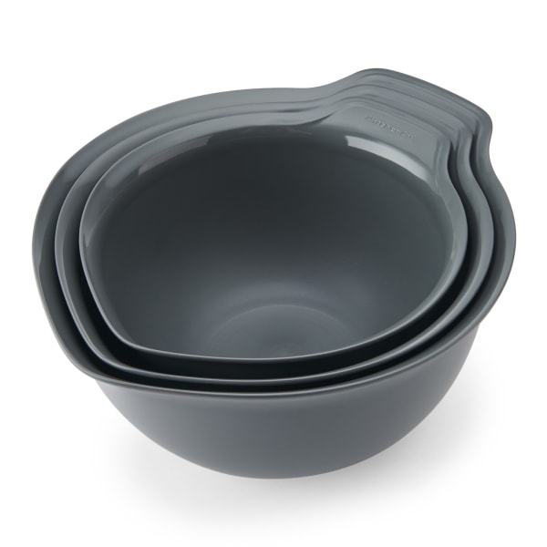 KitchenAid Nesting Mixing Bowls, Set of 3, Charcoal Grey