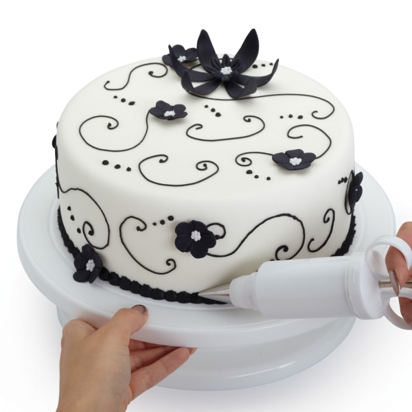 Sweetly Does It Revolving Cake Decorating Table 28cm Yuppiechef