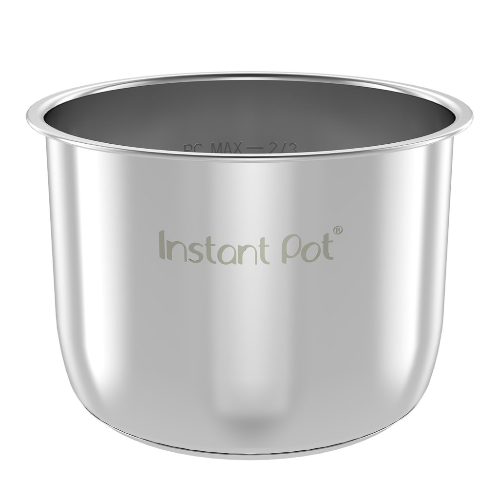 Instant Pot IP-POT-SS304-60 Genuine Stainless Steel Inner Cooking Pot - 6  Quart & Ceramic Inner Cooking Pot - 6 Quart