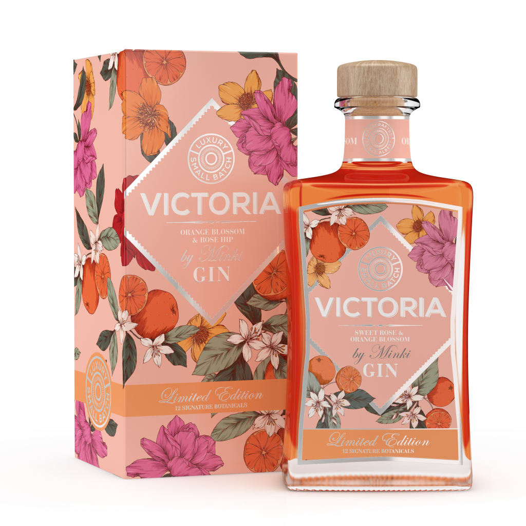 Victoria Luxury Gin Orange Blossom And Rose Hip Gin By Minki 750ml Yuppiechef