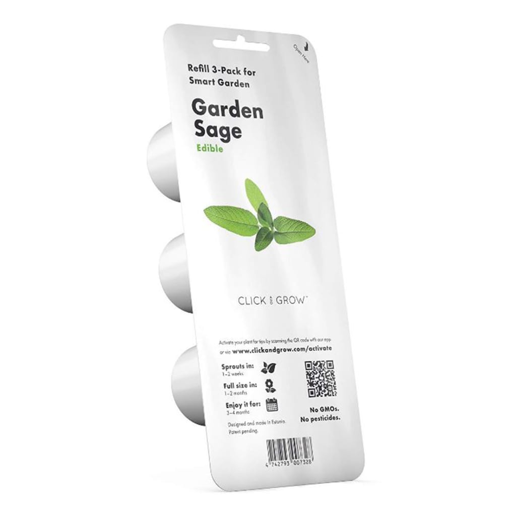 Click And Grow Garden Sage Seed Pod Refill For Smart Garden Pack Of 3 Yuppiechef