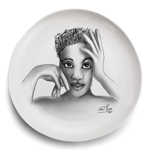 Carrol Boyes Sketchbook Dinner Plate In Vogue