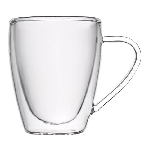 Fanel Double Walled Glass Mugs Set of 2