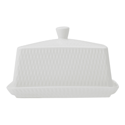 Maxwell&Williams White Basics Diamonds Butter Dish
