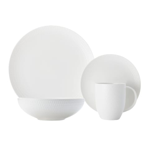 Maxwell&Williams Diamonds Round 16Piece Dinner Set