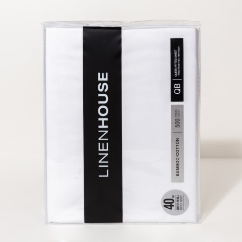 LinenHouse Elka BambooThread Count Fitted Sheet QB