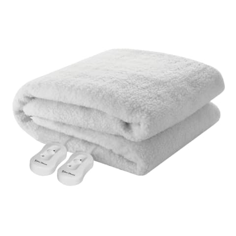 Sherpa Full Fit Fleece Electric Blanket - King