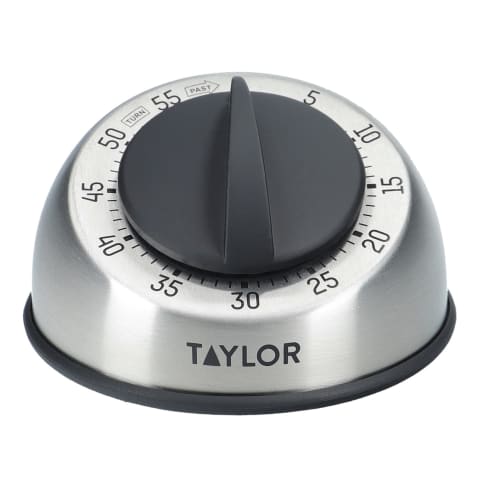 Taylor 5830 Stainless Steel Mechanical 60 Minute Kitchen Timer