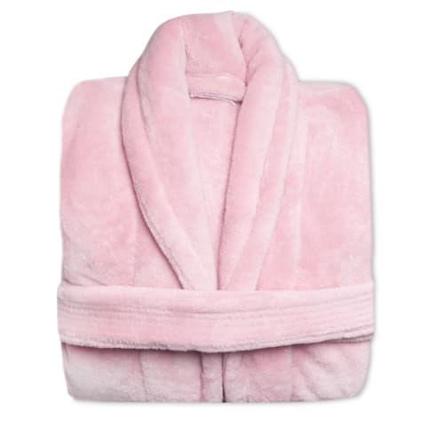 Club Classique Pink Unisex Fleece Bathrobe - XL