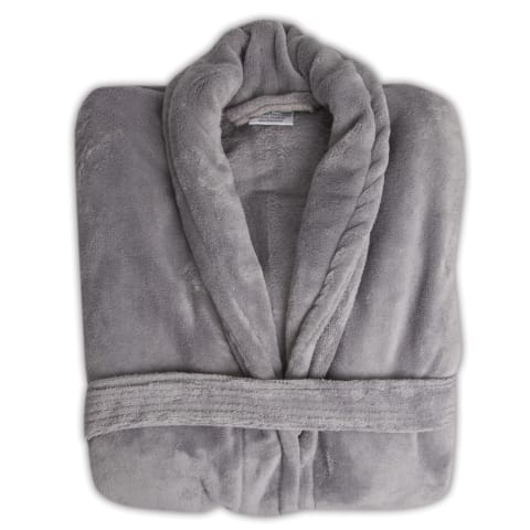 Club Classique SlateGrey Unisex Fleece Bathrobe XL