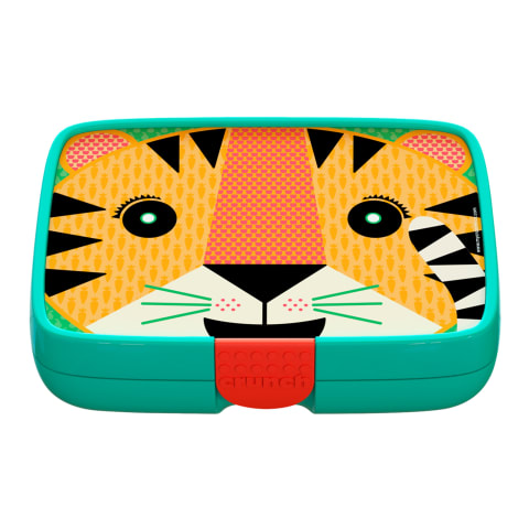 Crunchbox Classic Aqua 5-Compart Lunchbox  Tiger