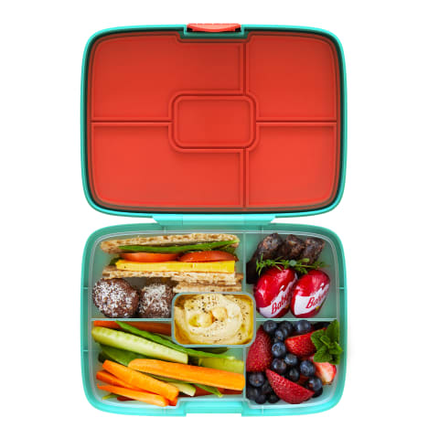 Crunchbox Classic Aqua 5-Compartment Lunchbox Aqua