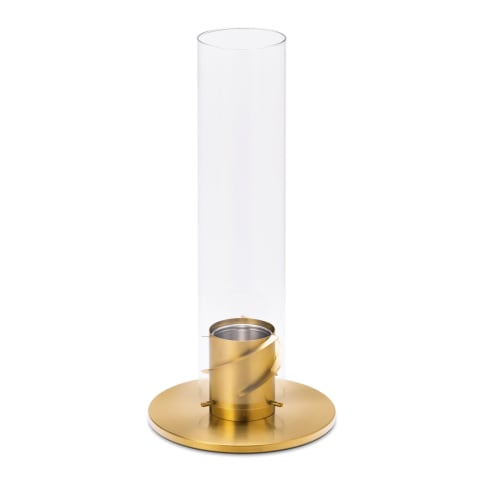 Hoefats Small Tabletop Spinning Fire Lantern Gold