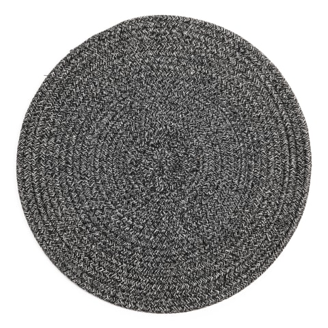 Round Rope Placemats - Set of 2 Black