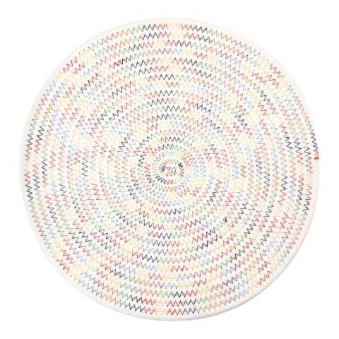 Round Rope Placemats - Set of 2 Multicoloured