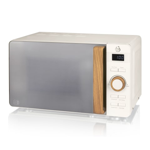 Swan wooden microwave cheap