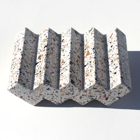 Alkaline Zigzag Terrazzo Soap Dish NEU