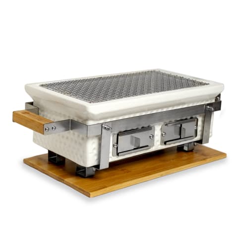 Grills of Japan Hibachi Table Grill White