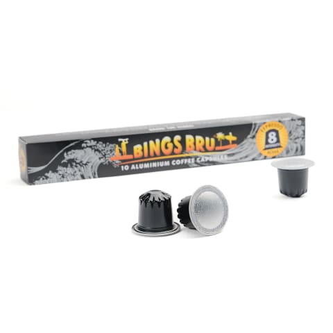 Bings Bru Espresso Coffee Capsules - Pack of 10