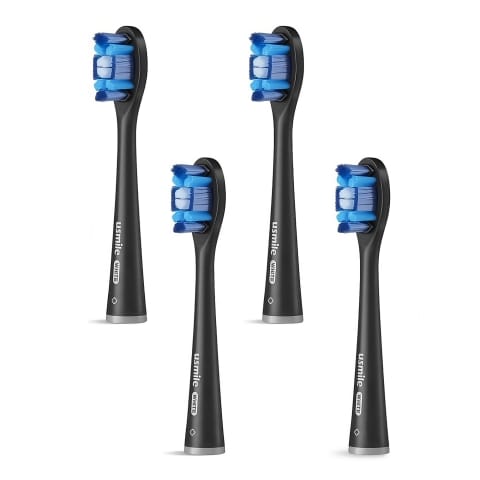 Usmile Whitening Pro Brush Heads Pack of 4 - Black