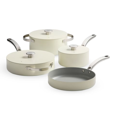 Wolstead Mineral Ceramic Non-Stick Cookware Ivory