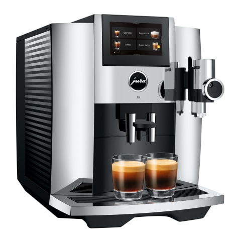 S8 Chrome Automatic 1450W Bean-Cup Coffee Machine
