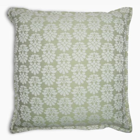 Thread Office Sage Two Tone Floral Scatter Cushion Cover 60cm x 60cm