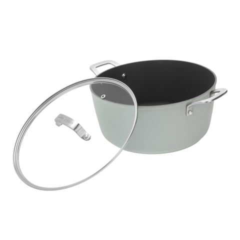 NS Casserole Pot With Glass Lid 28cm - Sage Leaf