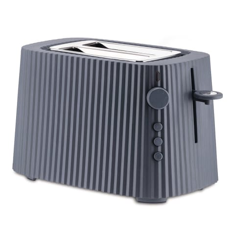 Alessi Plissé 2-Slice Toaster - Stormy Grey