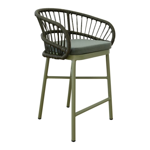 Hertex HAUS Lola Outdoor Counter Chair Corfu Kelp