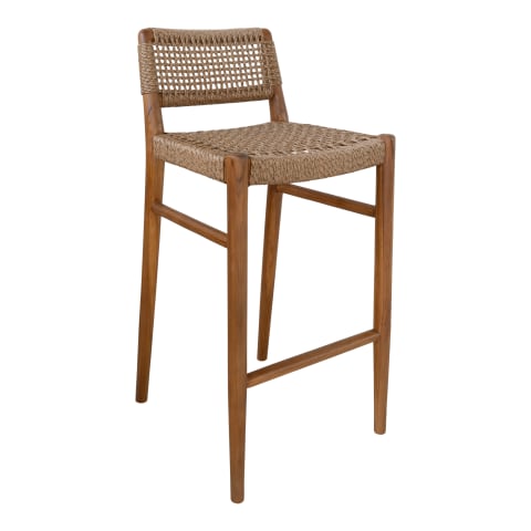 Hertex HAUS Goa Teak Outdoor Bar Chair - Bark