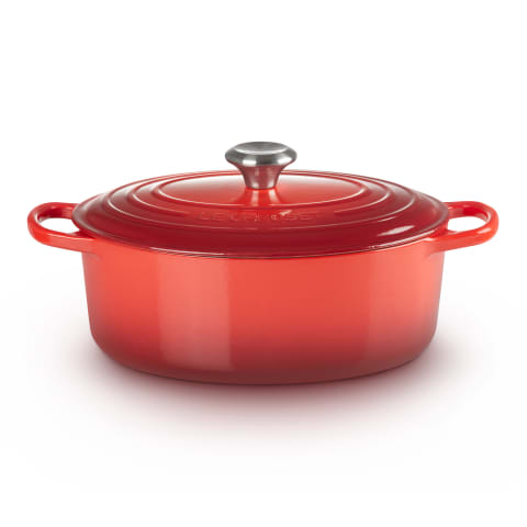 Signature 4.7 Litre Oval Cast Iron Casserole Cerise