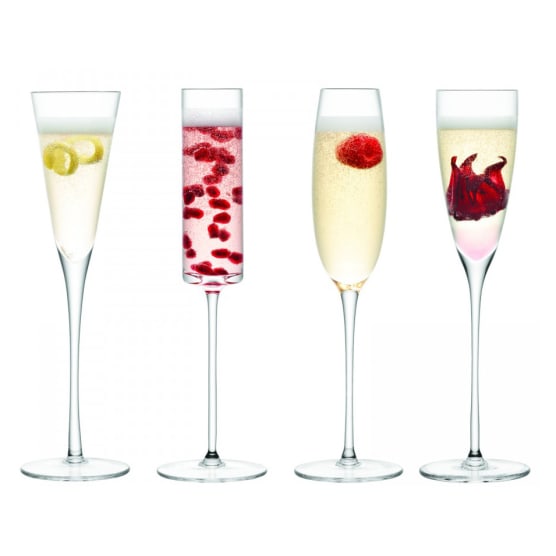 Lsa International Lulu Champagne Flute Glasses Set Of 4 Yuppiechef A champagne glass is a form of stemware designed specifically to enhance the drinking of champagne. lsa international lulu champagne flute glasses set of 4