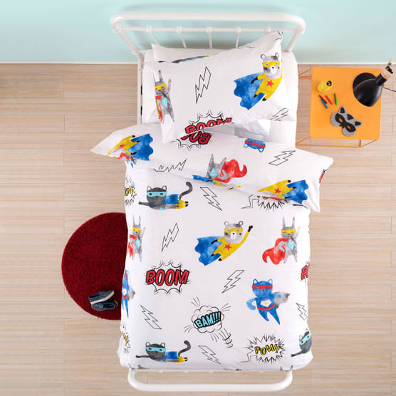 Linen House Boom Bam Pow Kids Duvet Cover Set Yuppiechef