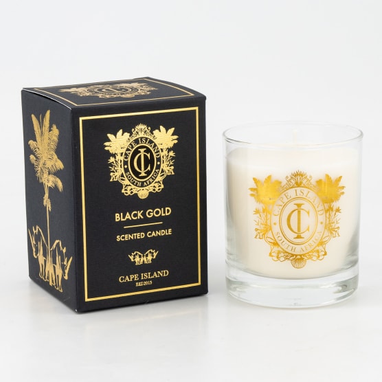Cape Island Classic Black Gold Candle, 250ml packs shot