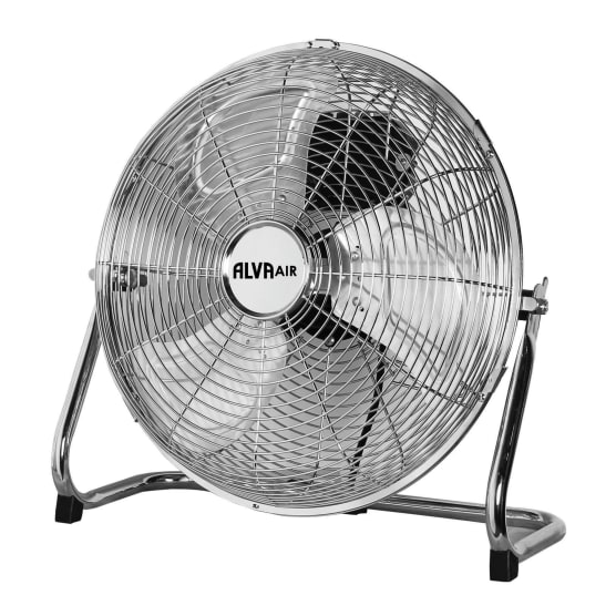 Alva Air Chrome Floor Fan Yuppiechef