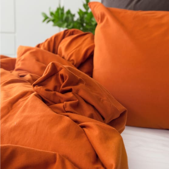 The T Shirt Bed Company Rust Duvet Cover Set Yuppiechef