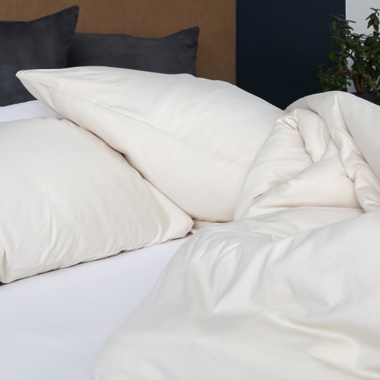 The T Shirt Bed Company Organic Cream Duvet Cover Set Yuppiechef