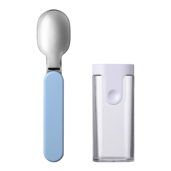 Mepal Ellipse Folding Spoon with case, Nordic Blue