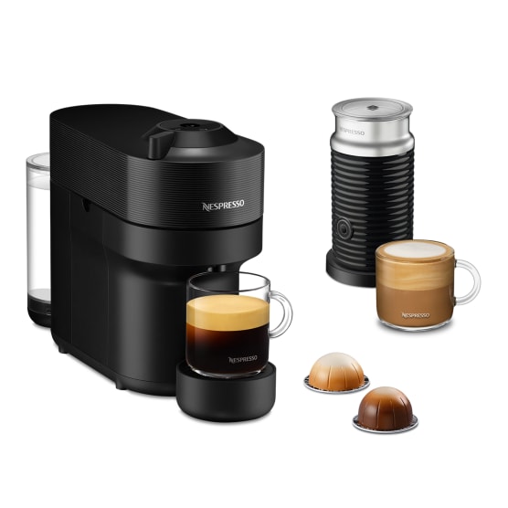 Nespresso Vertuo Pop Coffee Machine Milk Frother Bundle -