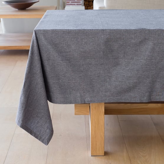 Linen House Revana Chambray Black Tablecloth small