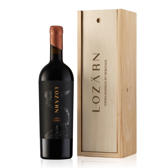 Lozarn Wines Kay's Legacy Red Blend 2021, 750ml packaging