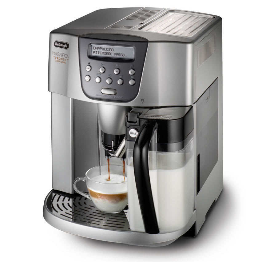 delonghi magnifica pronto 1350w automatic cappuccino machine esam4500