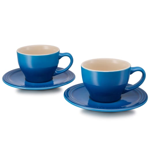 Le Creuset Cappuccino Cup and Saucer Set of 2 Yuppiechef