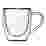 Image of NOVA Fanel Double Walled Glass  Espresso Mugs, Set of 2