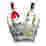 Image of KitchenCraft Clear Acrylic Double-Sided Wine Bucket
