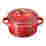 Image of Le Creuset Mini Stoneware Cocotte with Gold Heart Knob, 10cm