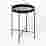 Image of Native Decor Matte Black Mirror Side Table