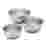 Image of Brabantia Matte Stainless Steel Mixing Bowls, Set of 3